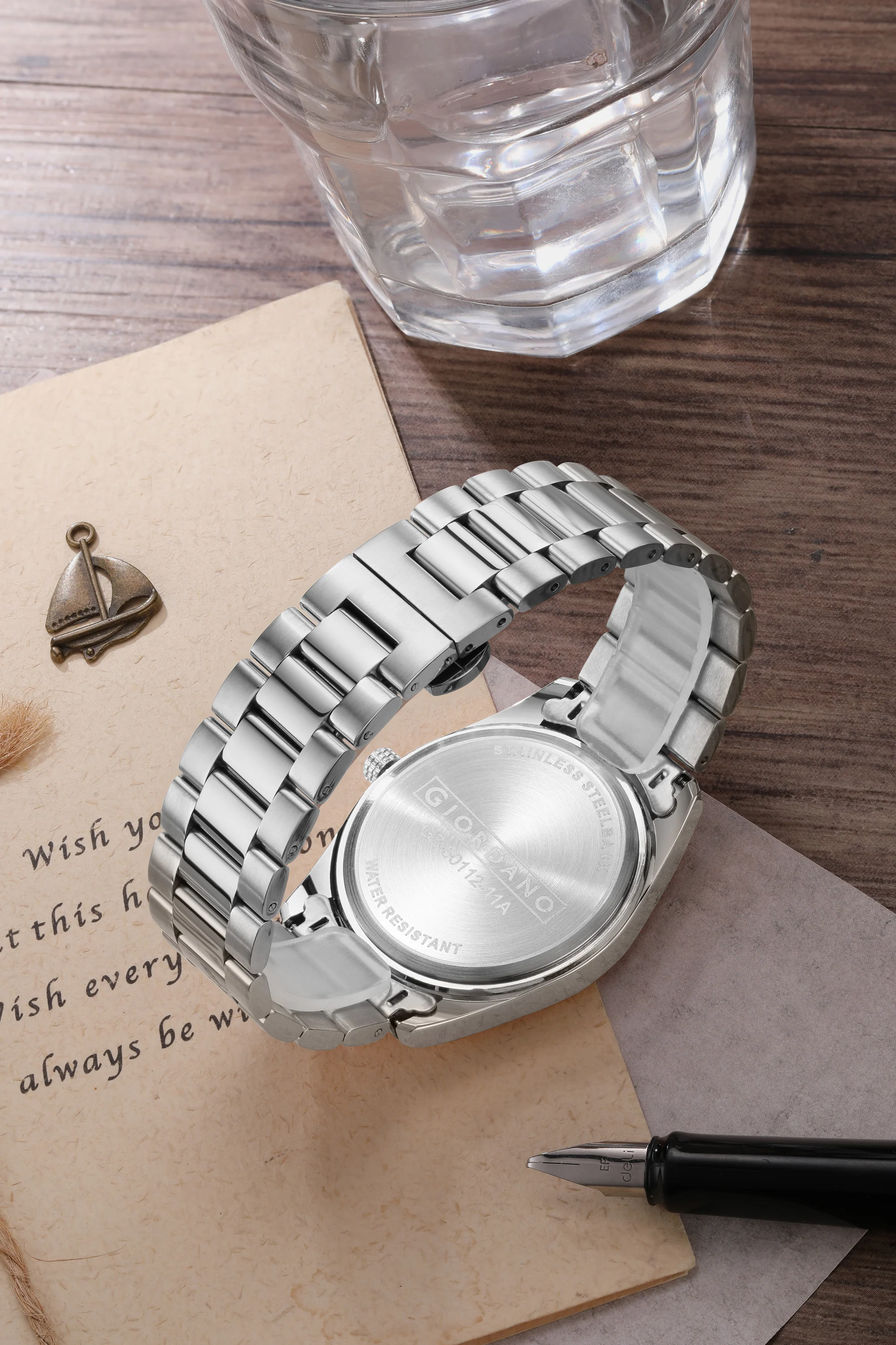 Giordano Analog Wrist Watch for Men Stylish Metal Strap with Water Resistant 3 Hand Mechanism for Men and Boys to Compliment Your Look/Ideal Gift for Male - GZ-50112-11A - Image 4